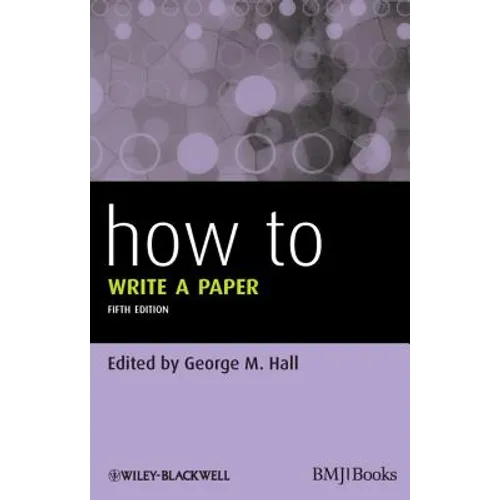 How To Write a Paper