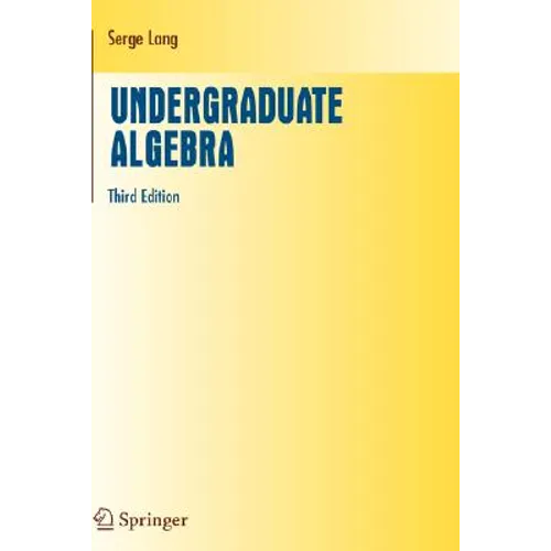 Undergraduate Algebra