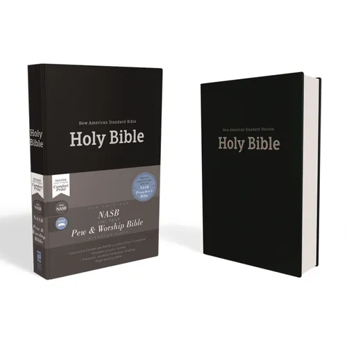 Nasb, Pew and Worship Bible, Hardcover, Black, 1995 Text, Comfort Print