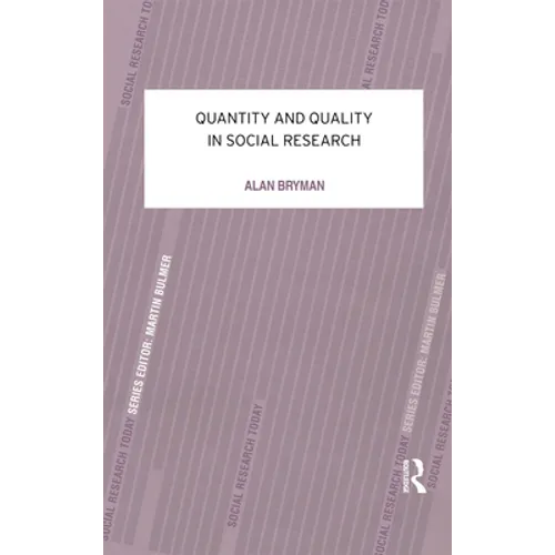 Quantity and Quality in Social Research