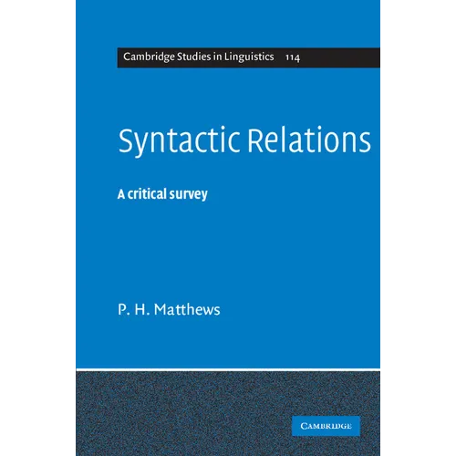 Syntactic Relations