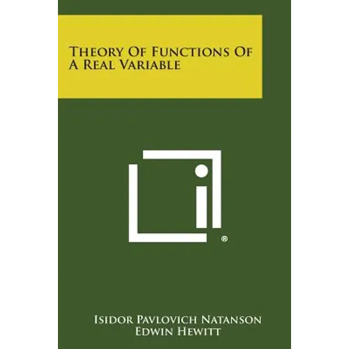 Theory of Functions of a Real Variable