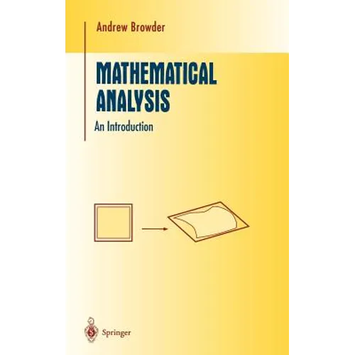 Mathematical Analysis: An Introduction